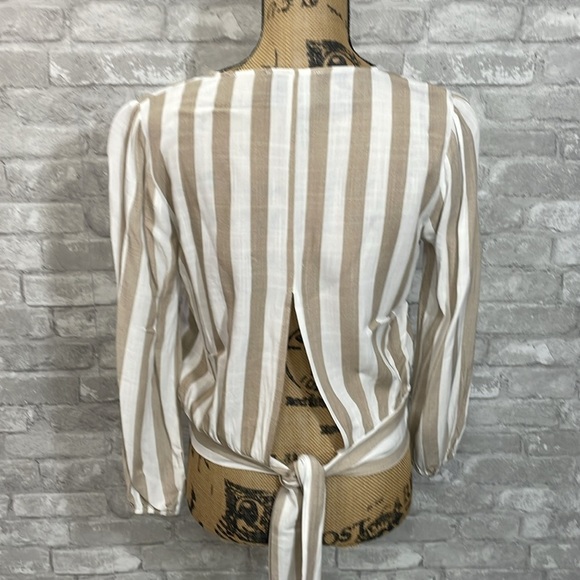 KAII Striped Tie Back Top - Picture 3 of 5